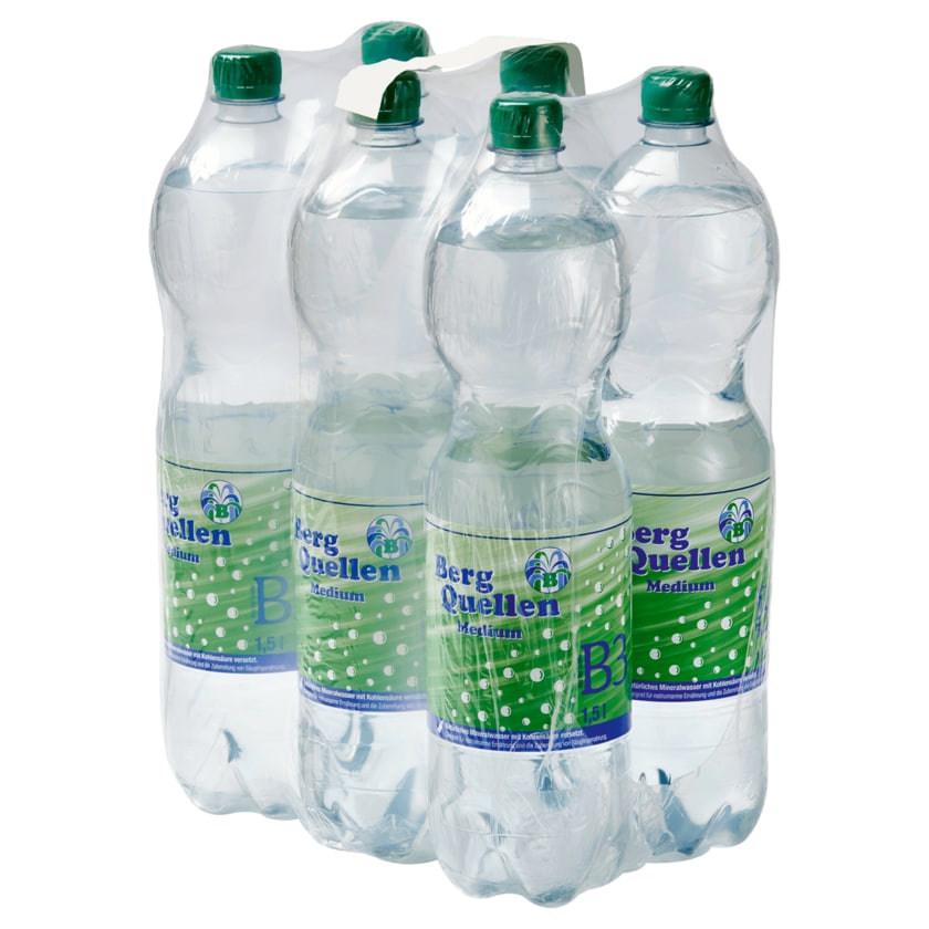 Bergquellen Mineralwasser Medium 6x1,5l